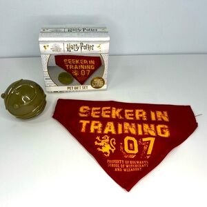 Harry Potter Pet Seeker In Training Bandana & Golden Snitch Ball
